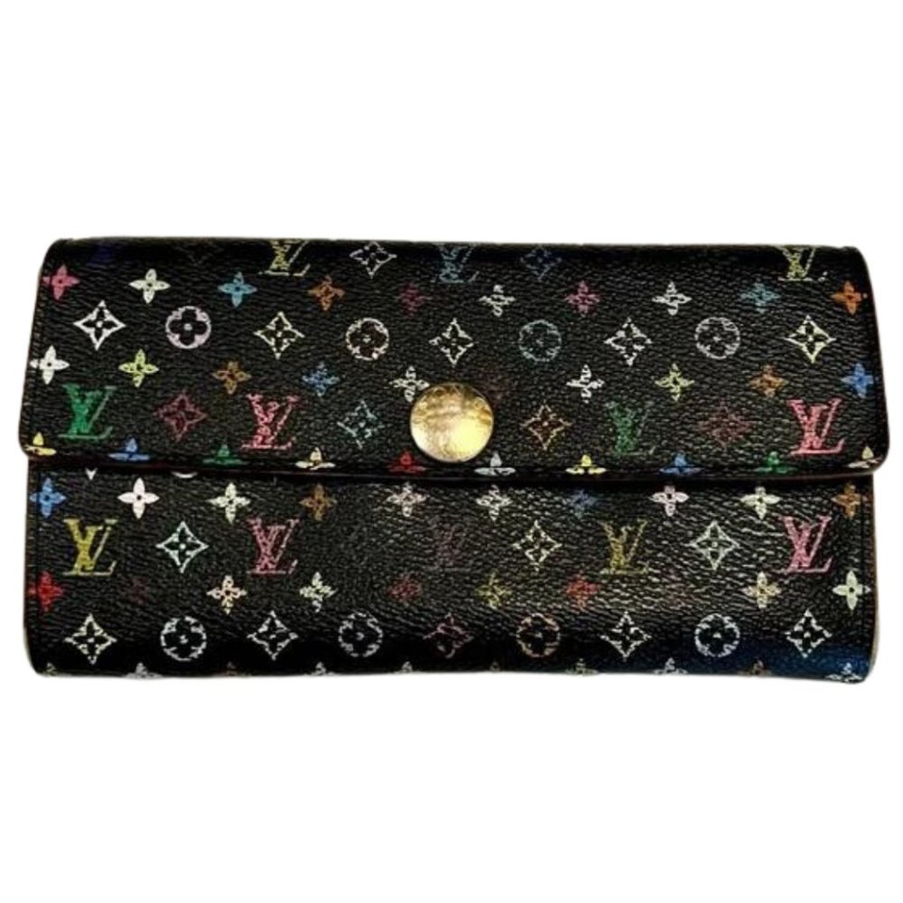 Louis Vuitton SARAH Black and Multicolor Monogram Wallet